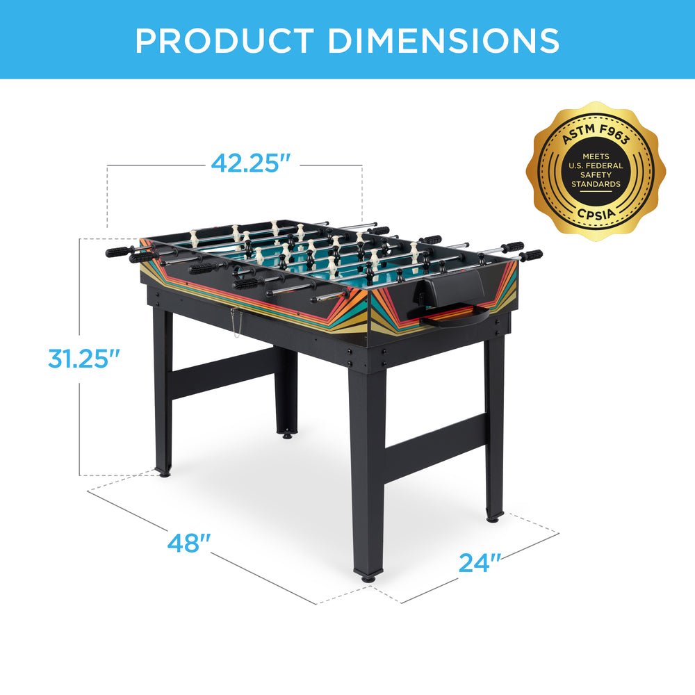 10 - in - 1 Combo Game Table Set w/ Pool, Foosball, Ping Pong, Chess - 2x4ft - Saiyora&Zubaid