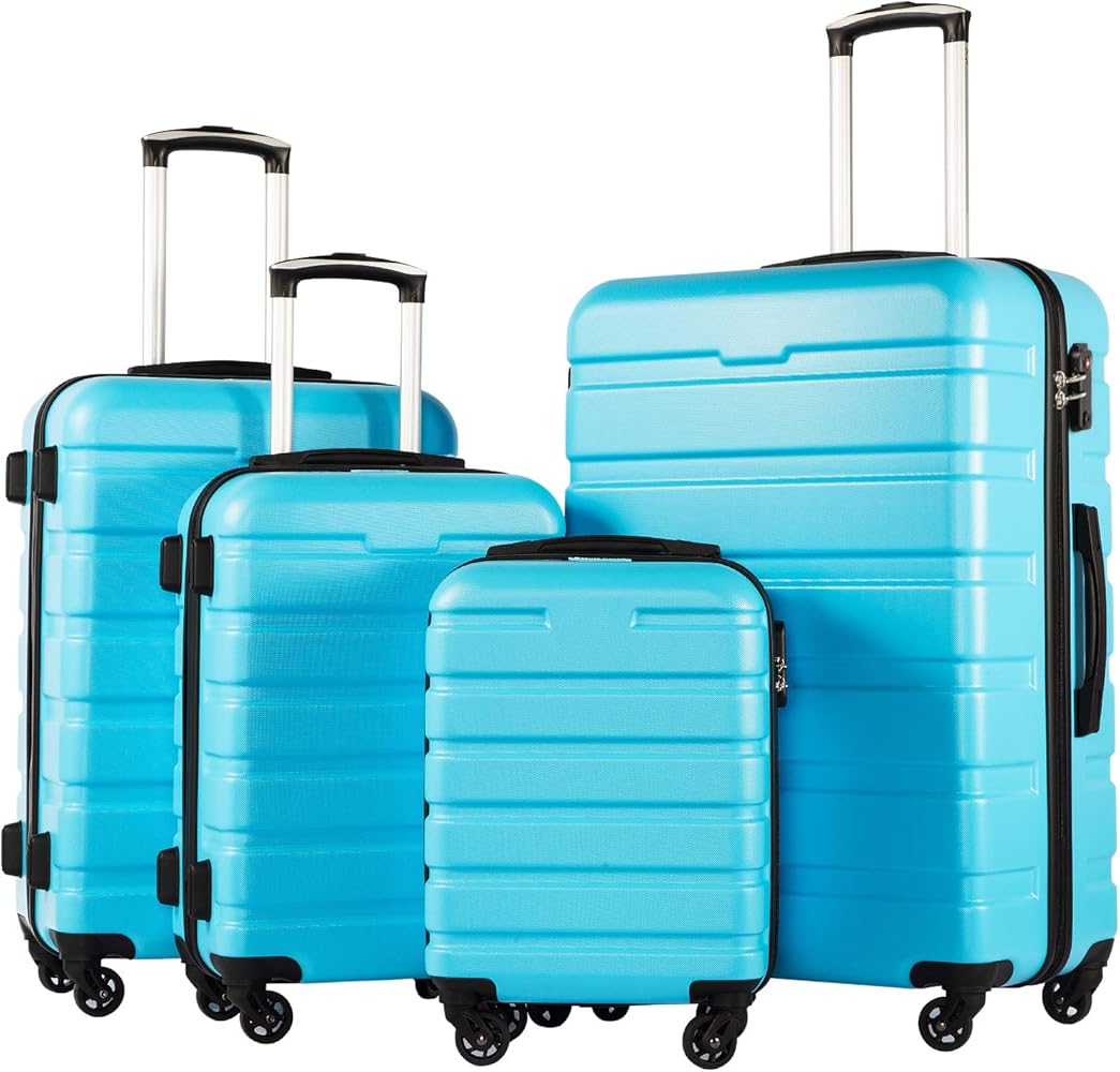 "4 - Piece Hardshell Spinner Luggage Set with TSA Lock" - Saiyora&Zubaid