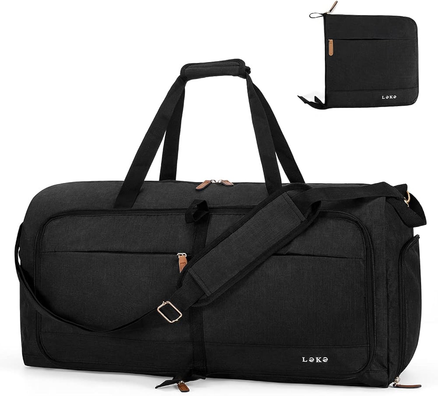 60L Foldable Travel Duffle Bag with Shoe Compartment - Saiyora&Zubaid