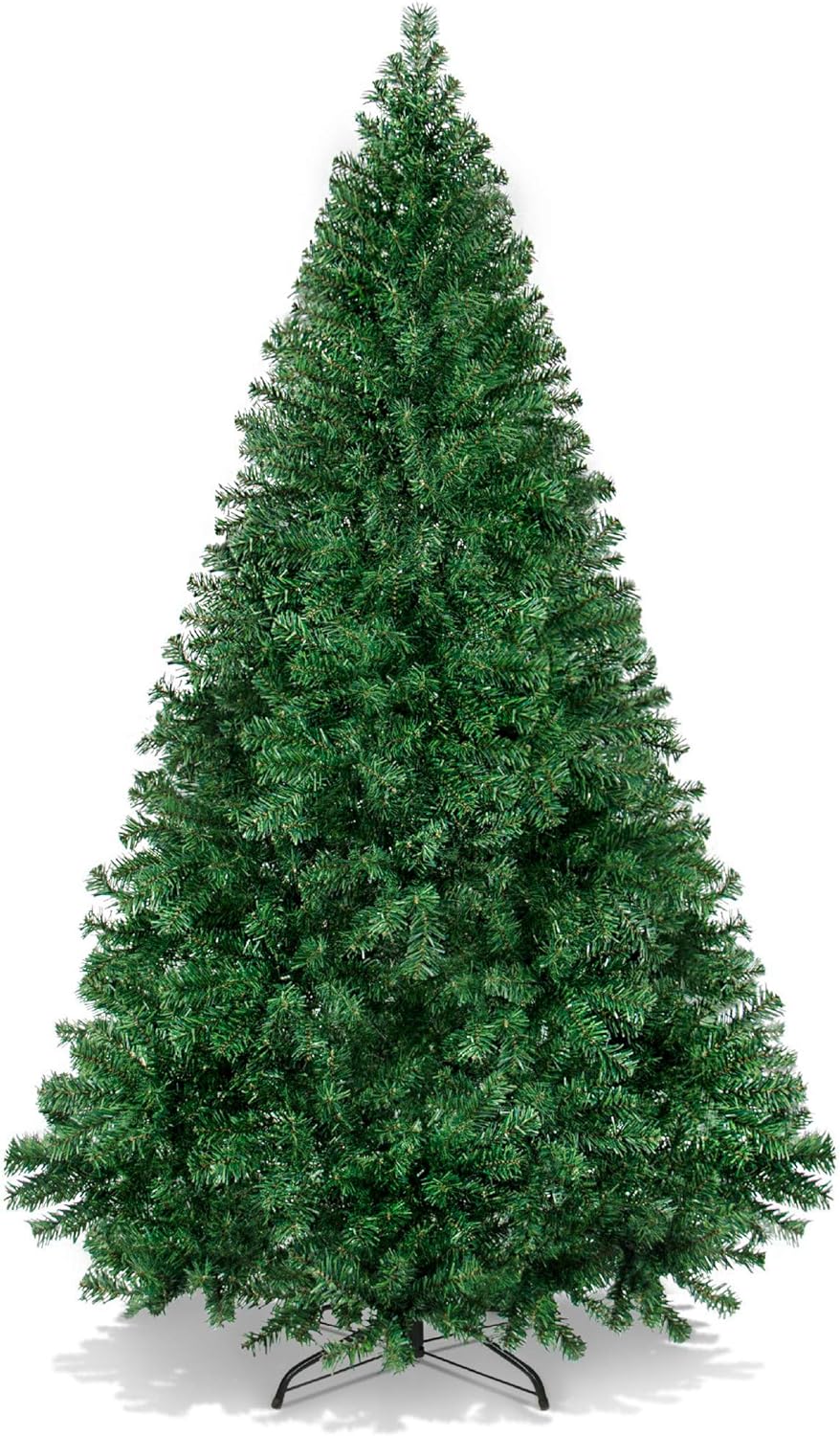 6ft Unlit Hinged Artificial Christmas Tree, Realistic & Easy Assembly - Saiyora&Zubaid