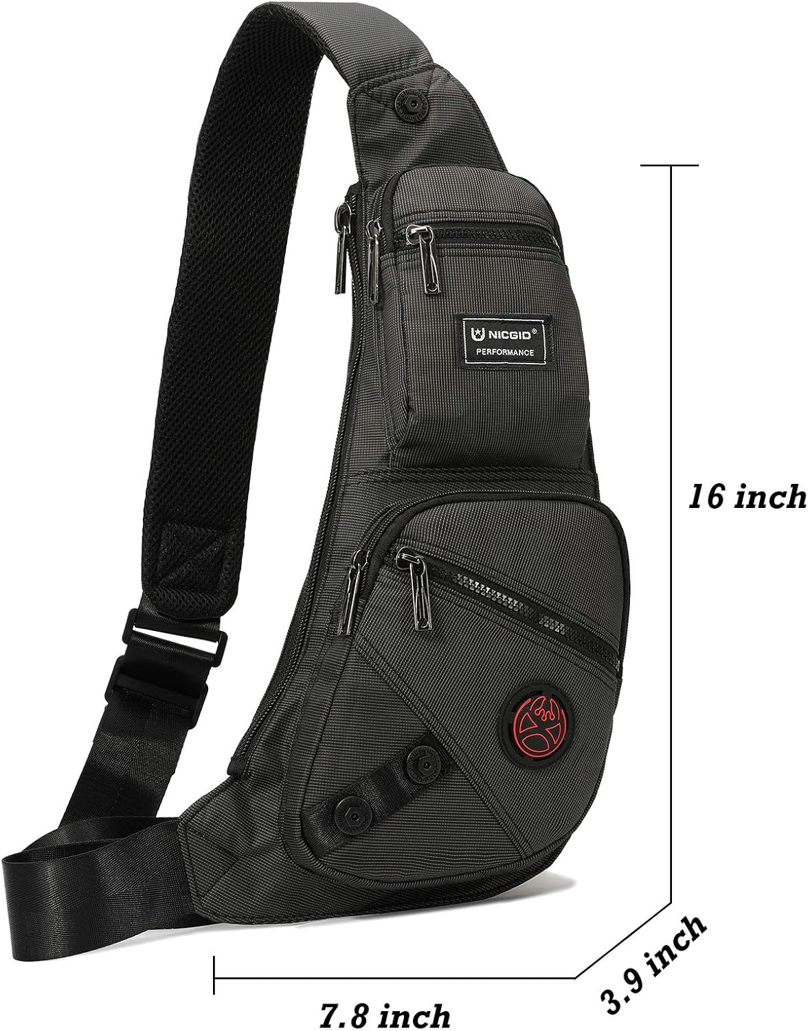 Sling Bag Chest Shoulder Backpack Crossbody Bags Casual Daypack for Men Women