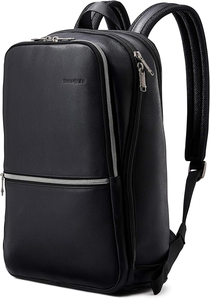 Classic Leather Slim Backpack - Saiyora&Zubaid