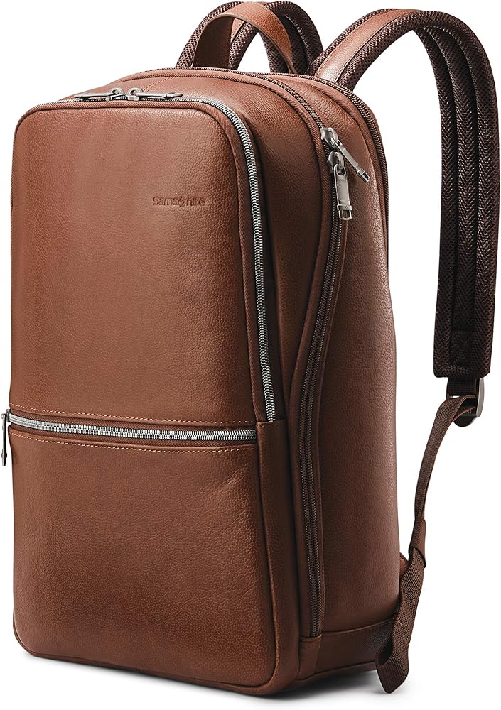 Classic Leather Slim Backpack - Saiyora&Zubaid