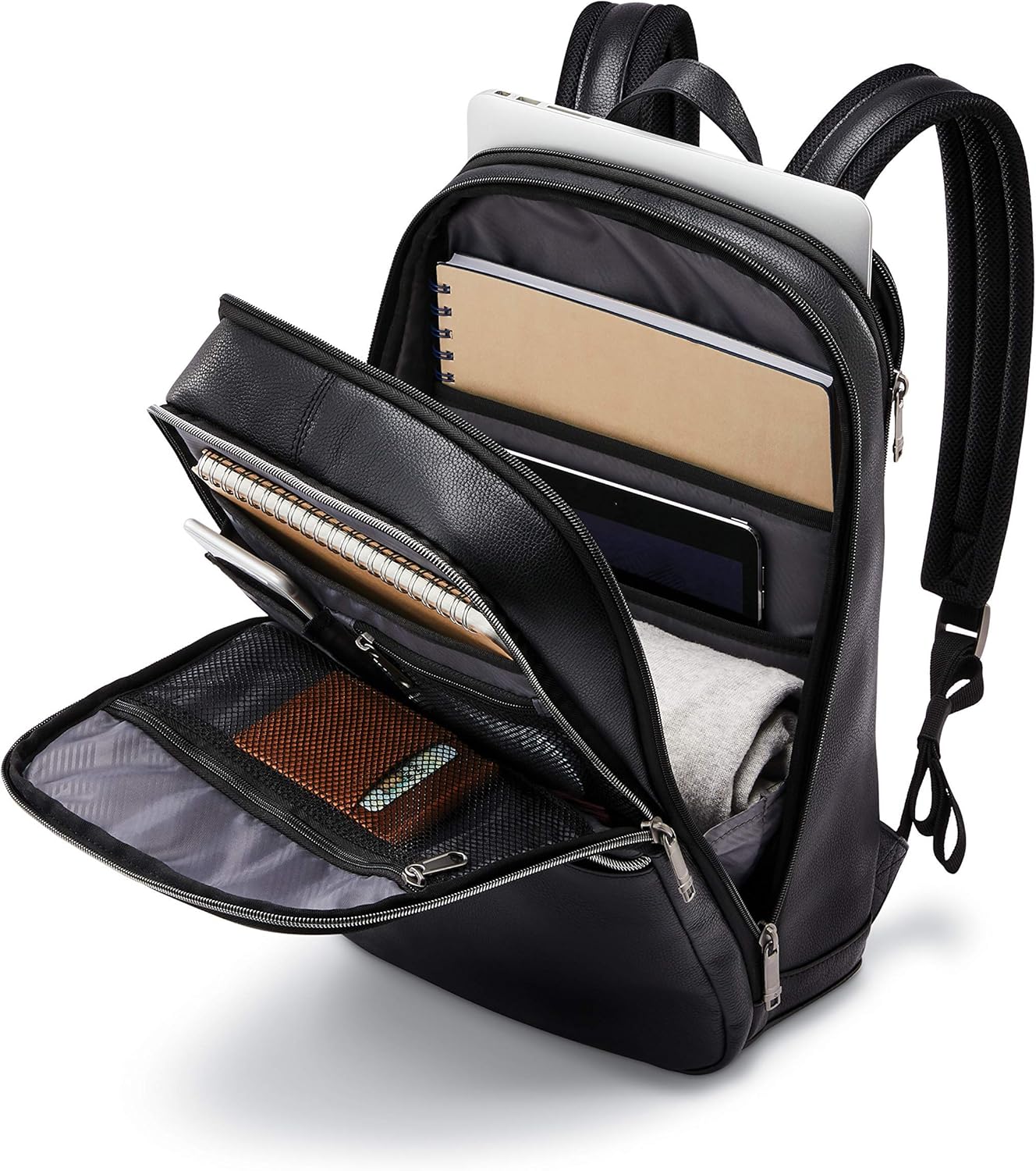 Classic Leather Slim Backpack - Saiyora&Zubaid