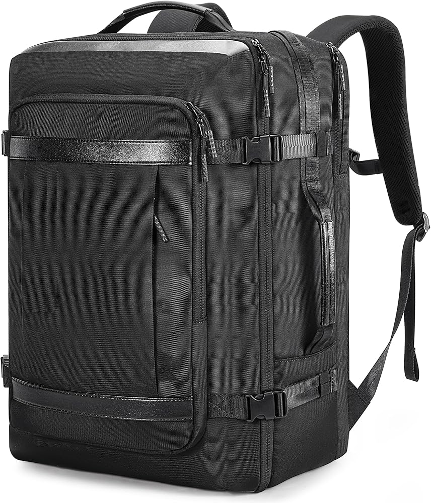 Flight - Approved Expandable Travel Backpack, fits 17.3" Laptop, with Toiletry Bag. - Saiyora&Zubaid