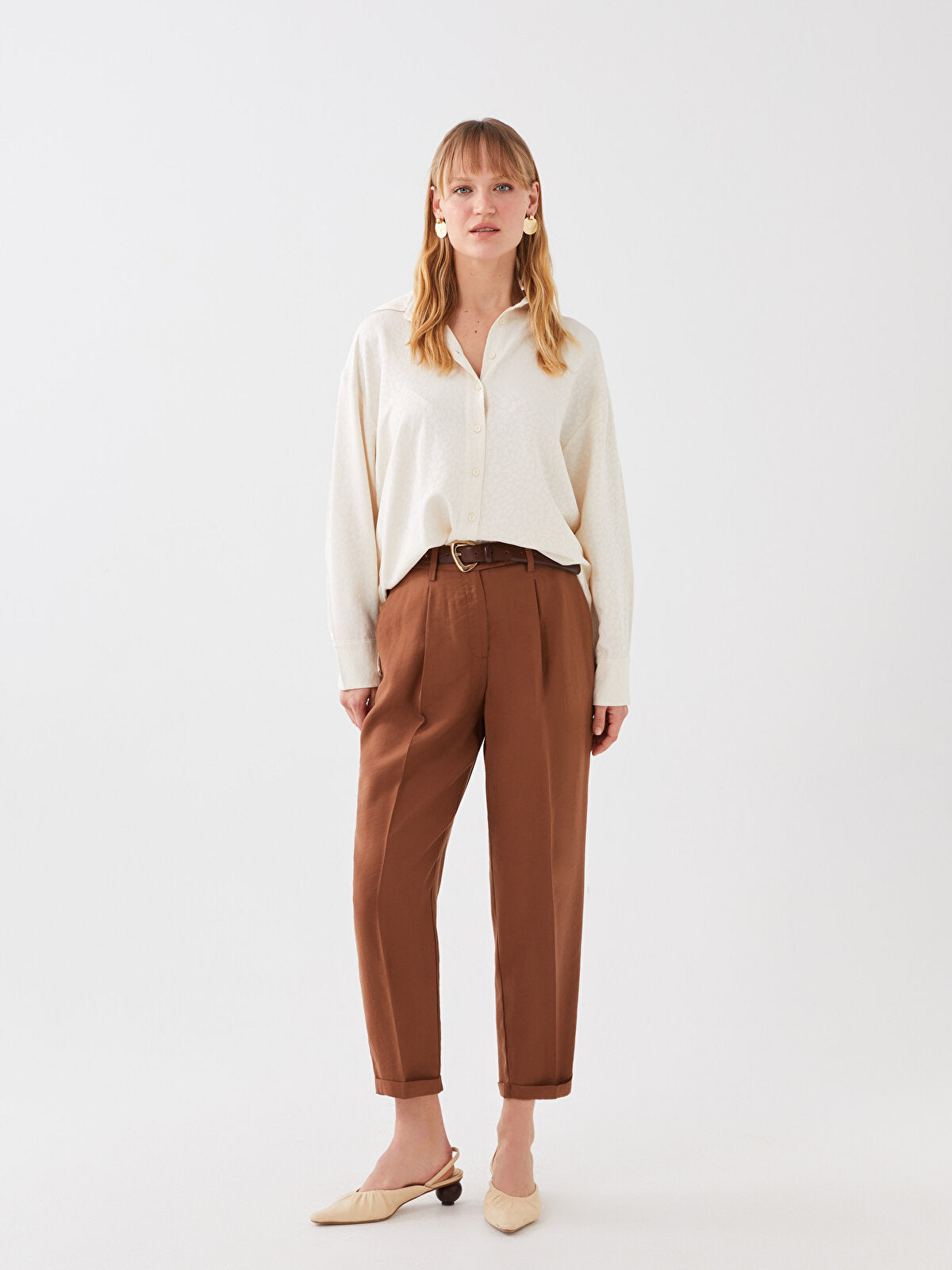 Buy MEKO® nicypants Fabric Trousers for Women, Petrol, Carrot Trousers With  High Waist, Highwaist Pleated Trousers, Trousers From Meko Store Online in  India - Etsy