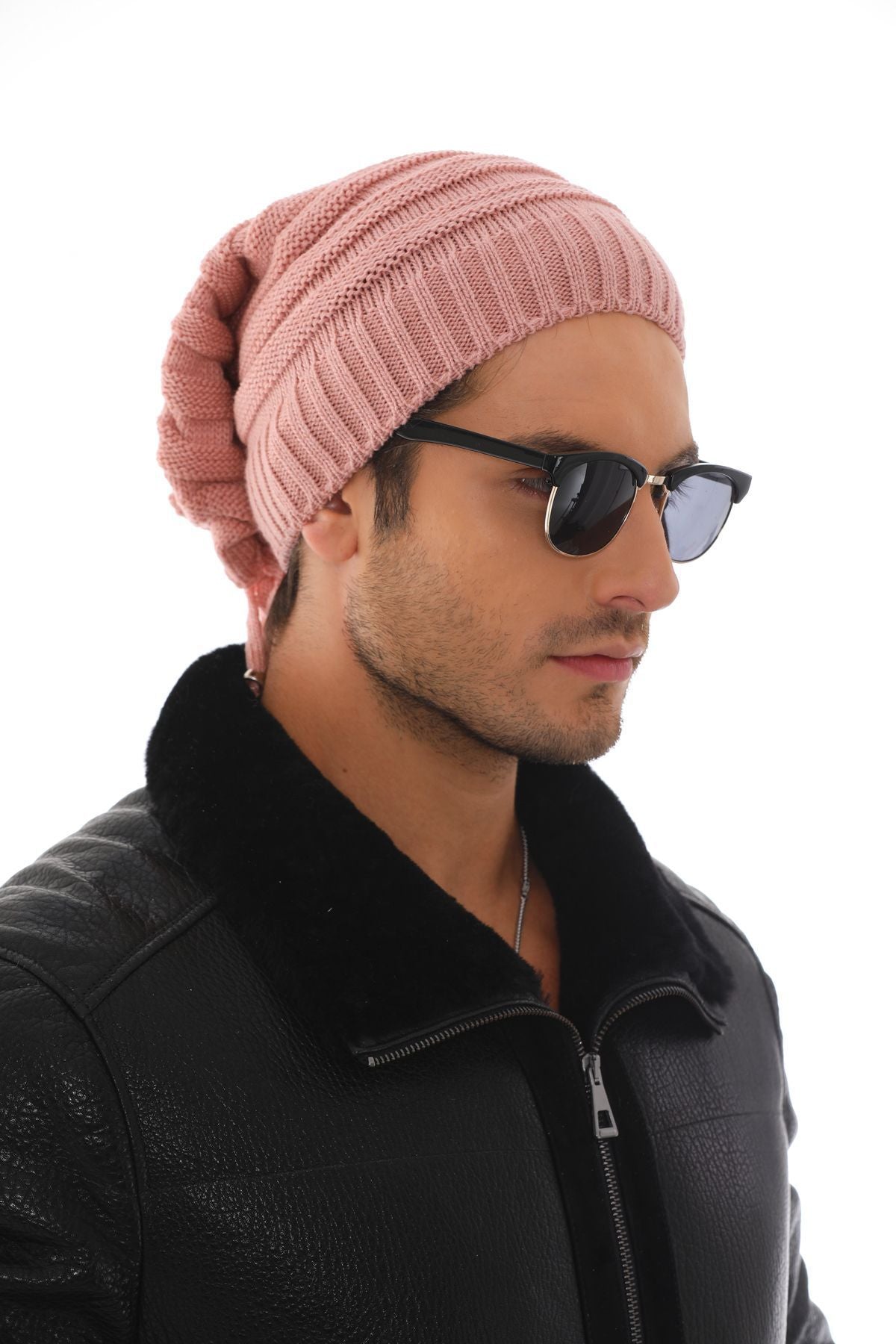 Men's Anthracite Stringed Beret - Saiyora&Zubaid