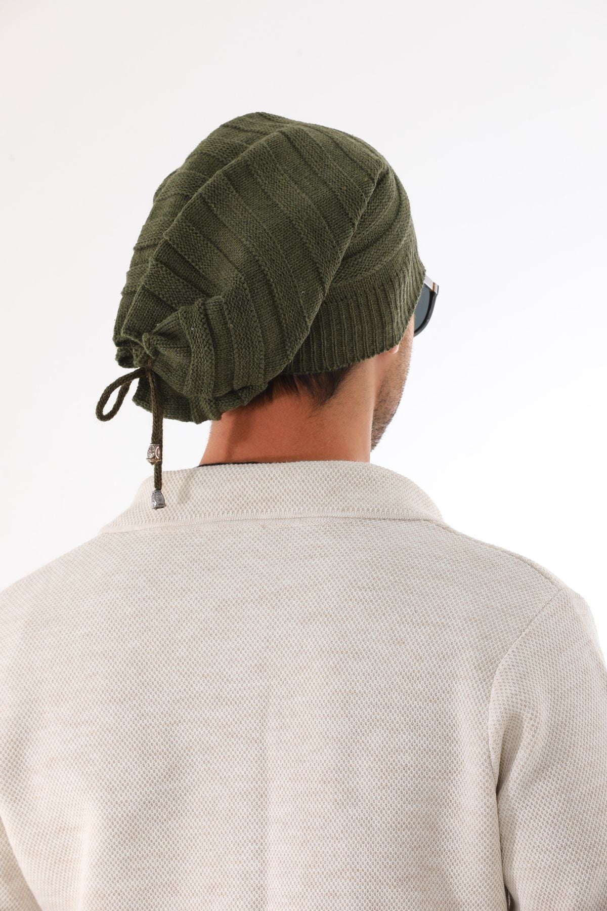 Men's Anthracite Stringed Beret - Saiyora&Zubaid