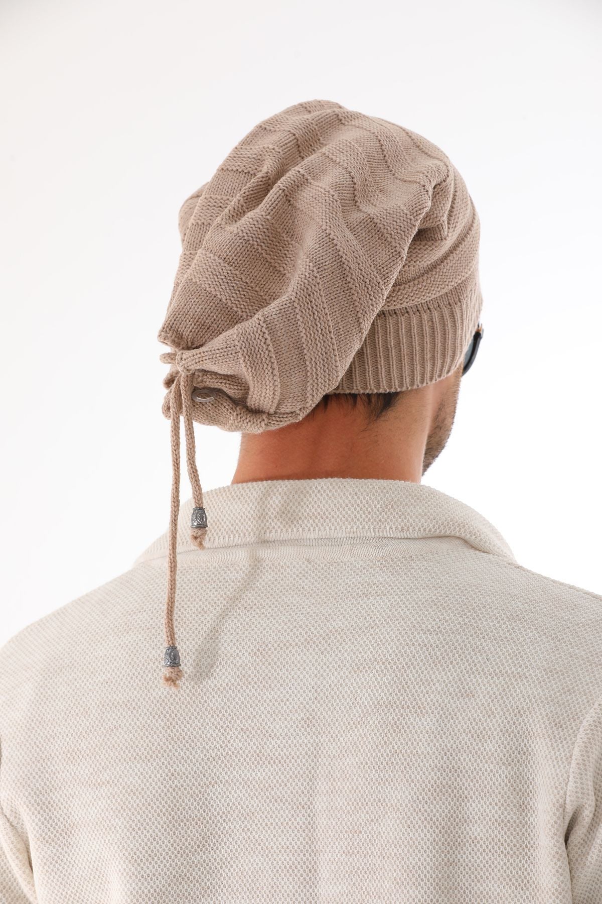 Men's Anthracite Stringed Beret - Saiyora&Zubaid