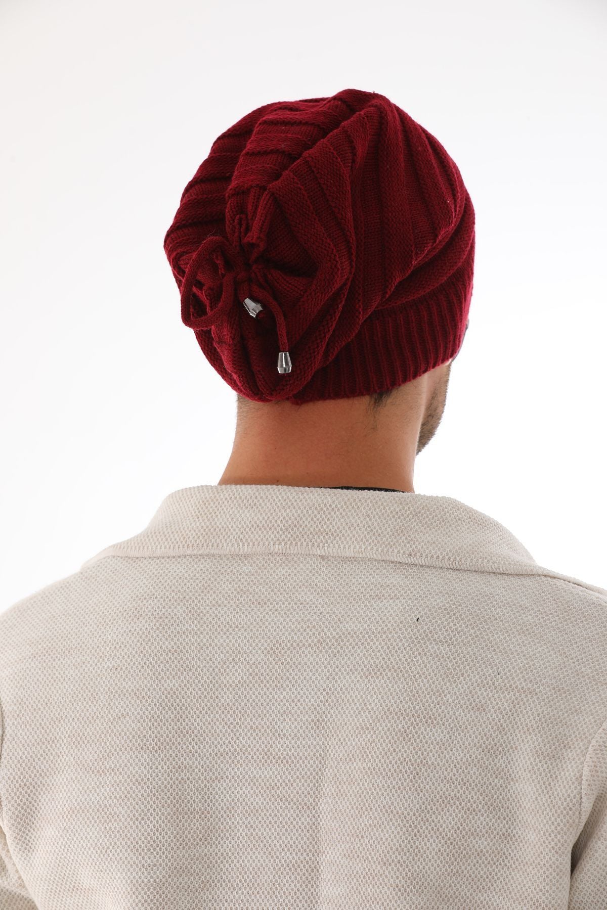 Men's Anthracite Stringed Beret - Saiyora&Zubaid