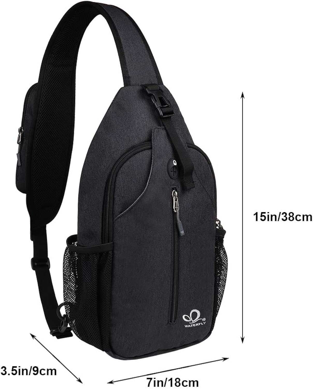 S&Z Crossbody Sling Backpack Sling Bag Travel Hiking Chest Bag Daypack - Saiyora&Zubaid