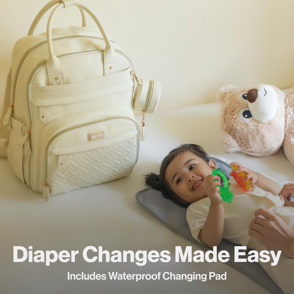 Ultimate Extra Large Diaper Bag Backpack - Expandable, Unisex, Travel Essential - Saiyora&Zubaid