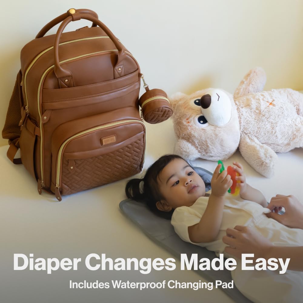 Ultimate Extra Large Diaper Bag Backpack - Expandable, Unisex, Travel Essential - Saiyora&Zubaid