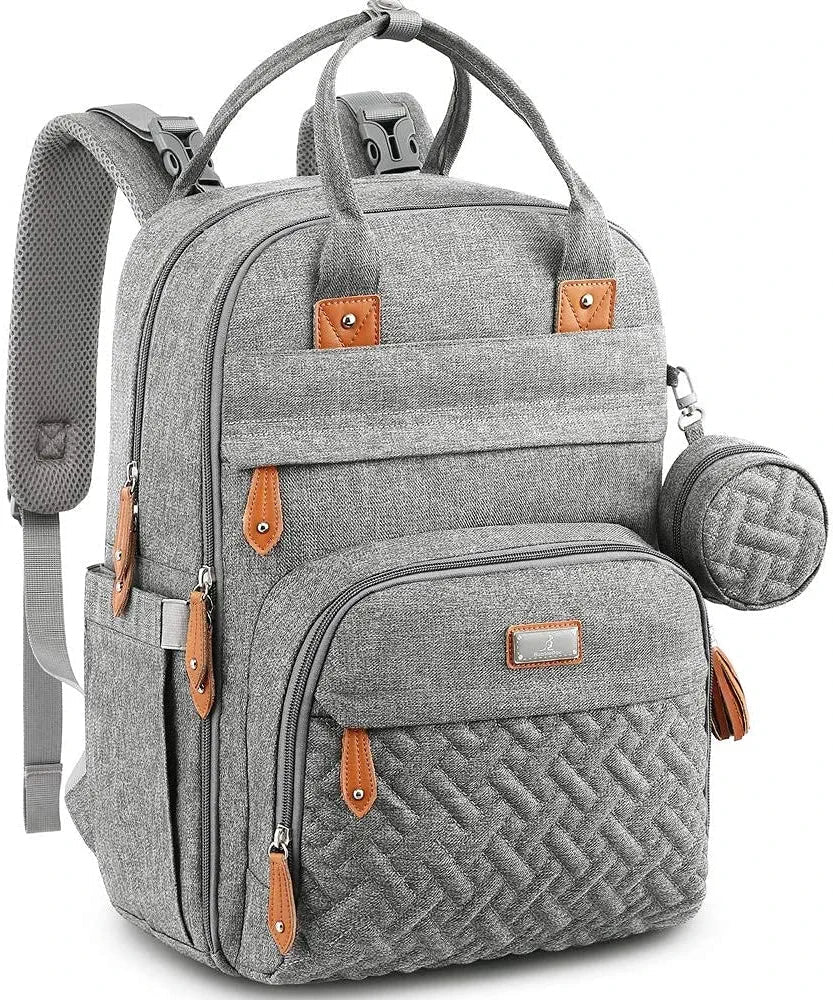 Ultimate Extra Large Diaper Bag Backpack - Expandable, Unisex, Travel Essential - Saiyora&Zubaid