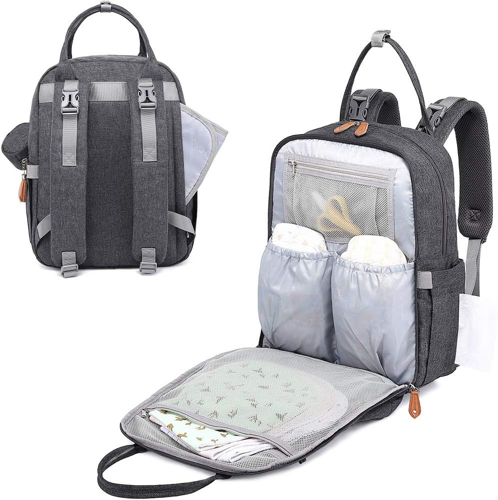 Ultimate Extra Large Diaper Bag Backpack - Expandable, Unisex, Travel Essential - Saiyora&Zubaid