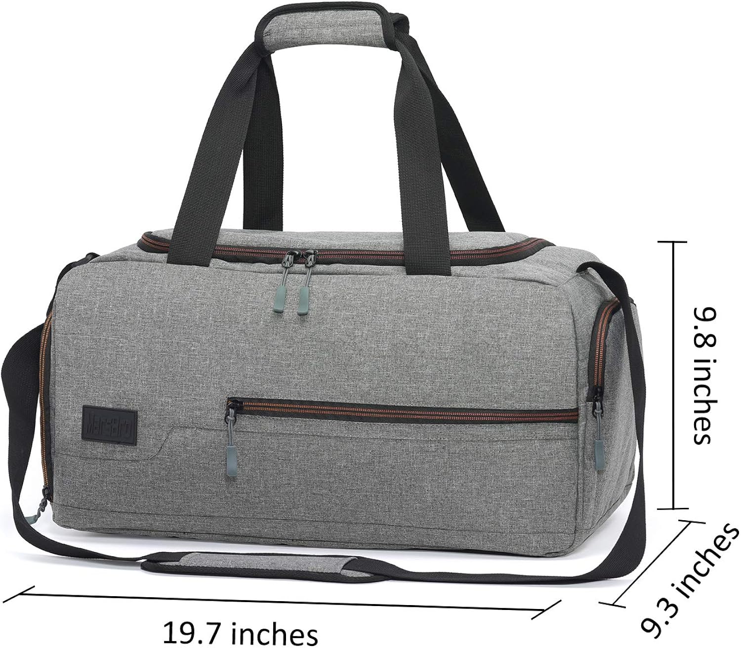 Water Resistant Sports Gym Travel Weekender Duffel Bag with Shoe Compartment - Saiyora&Zubaid